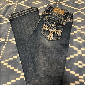 Miss Me Dark Blue Denim Jeans